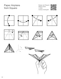 Paper Airplane from Square